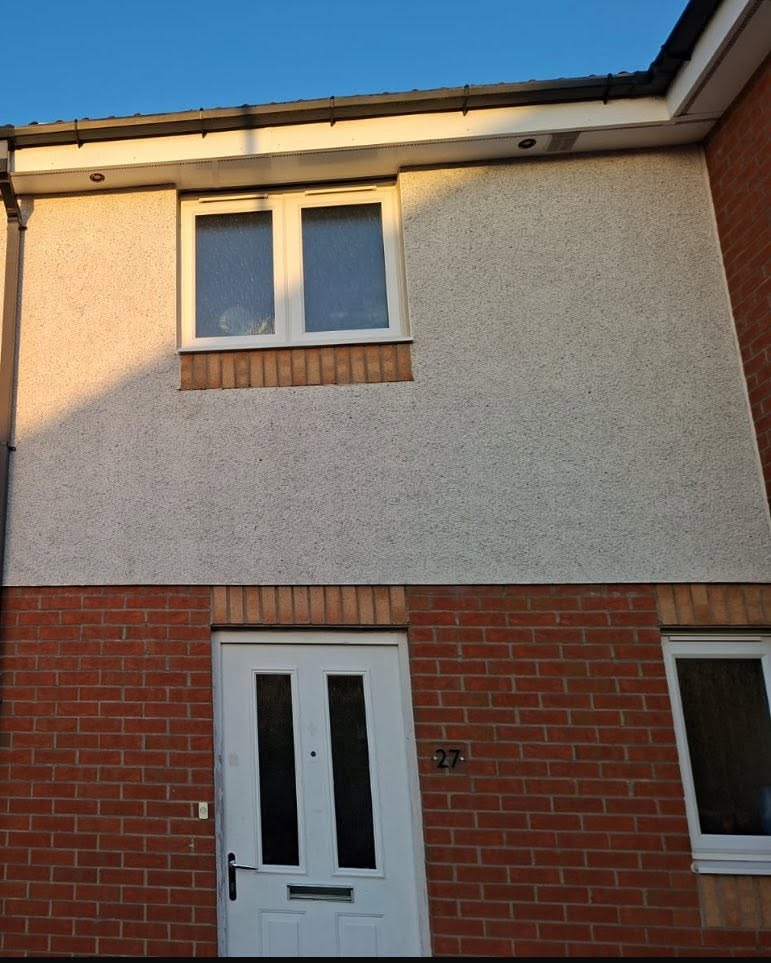 K-Rend render clean — Newton Mearns detached
